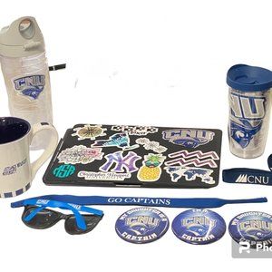 CNU(CHRISTOPHER NEWPORT UNIVERSITY)McCase,Tumbler,Water Bottle,Mug,ID Holder,Pin